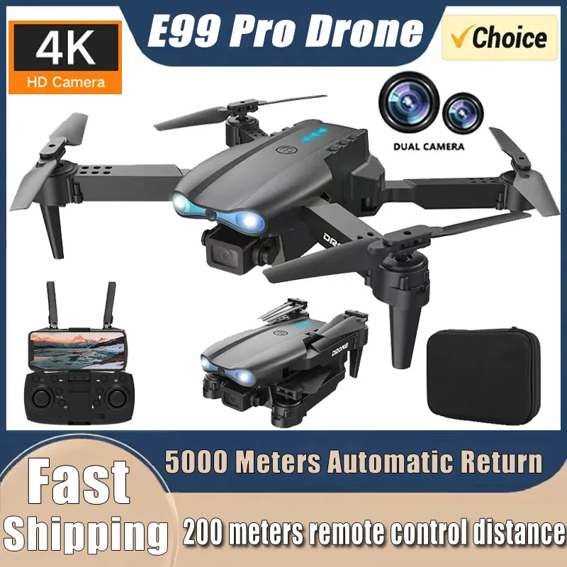 Drone Rc E99 Pro - โดรนรุ่นใหม่ E99Pro RC 4K ระดับมืออาชีพ พร้อมกล้องมุมกว้างคู่