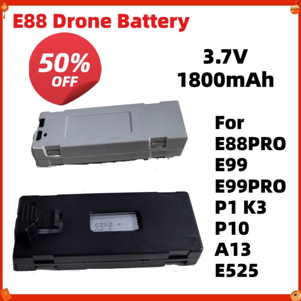 Drone Rc E99 Pro - E88 โดรนแบตเตอรี่ 3.7V 1800mAh สำหรับ E88PRO