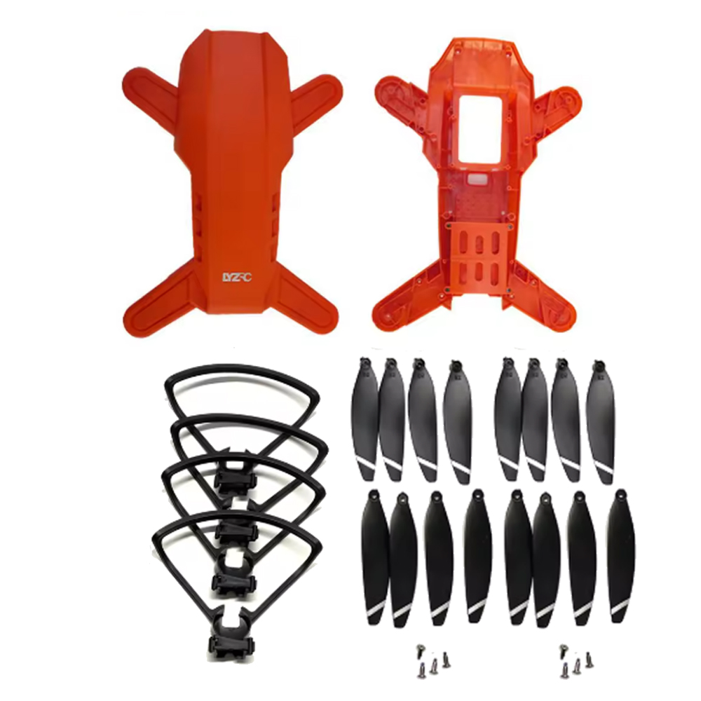 Lyzrc Drone - อะไหล่โดรน LYZRC ใบพัด/โครงป้องกันปีก/โครงตัวโดรนส่วนบนและส่วนล่าง สำหรับโดรน L900 PRO