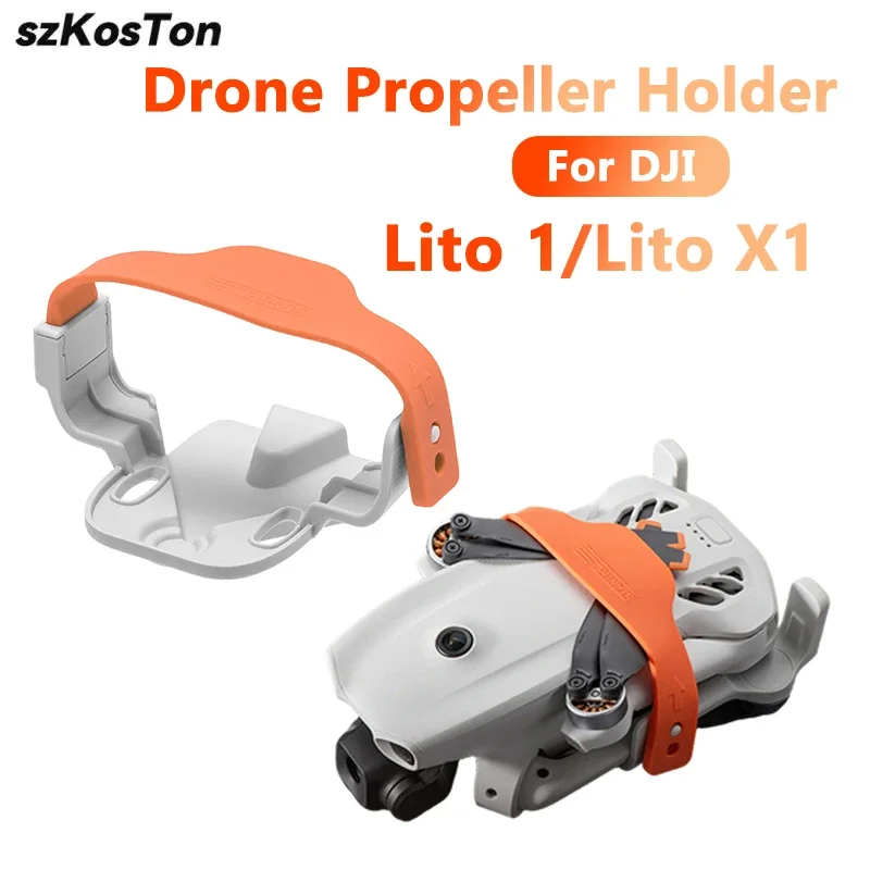 Drone Propeller Guards - ตัวยึดใบพัดสำหรับ Lito 1/Lito X1 อุปกรณ์ป้องกันใบพัดแบบยึดติด สายรัดยึดใบพัด
