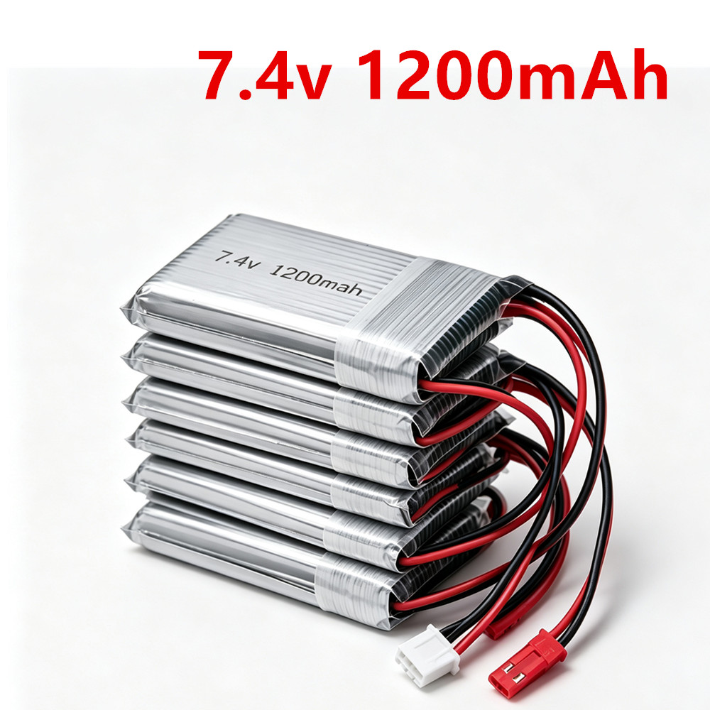 Drone Mjx Rc - แบตเตอรี่ลิเธียมโพลิเมอร์ 7.4V 2S 1200mAh 803048 30C