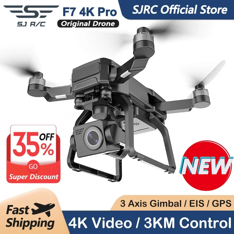 Drone Sjrc - SJRC F7 4K PROกล้องDrone GPS HD