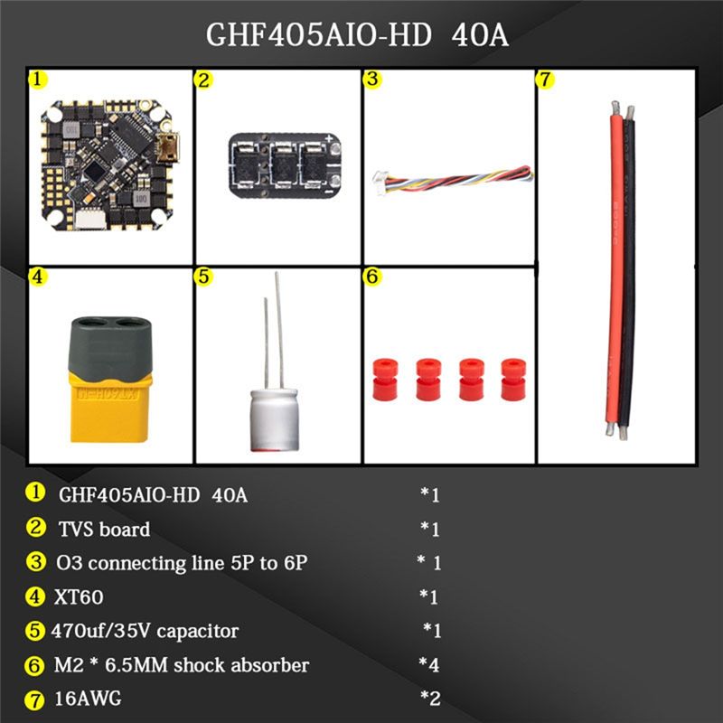 ABTI-GHF405AIO-HD 40A ชุดควบคุ - Drone With Rc 2 บทวิจารณ์และราคา