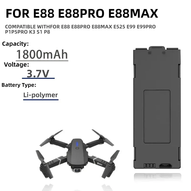 แบตเตอรี่โดรนโปร E99 1-10ชิ้น  - Drone Rc E99 Pro บทวิจารณ์และราคา