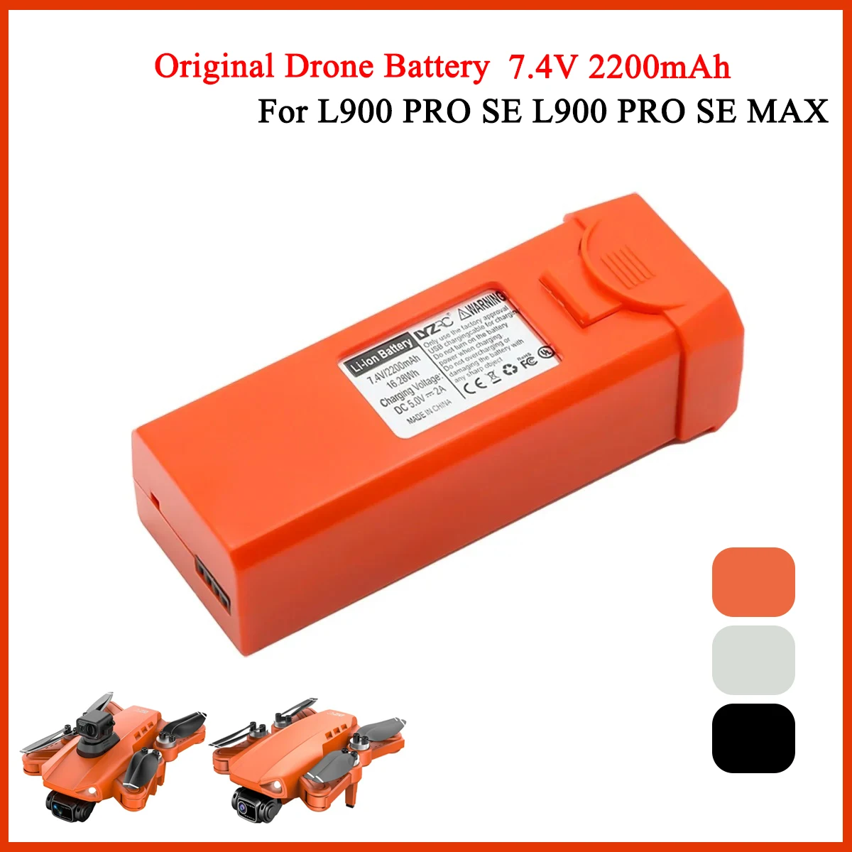 แบตเตอรี่ L900 Pro SE MAX โดรน - Lyzrc Drone บทวิจารณ์และราคา
