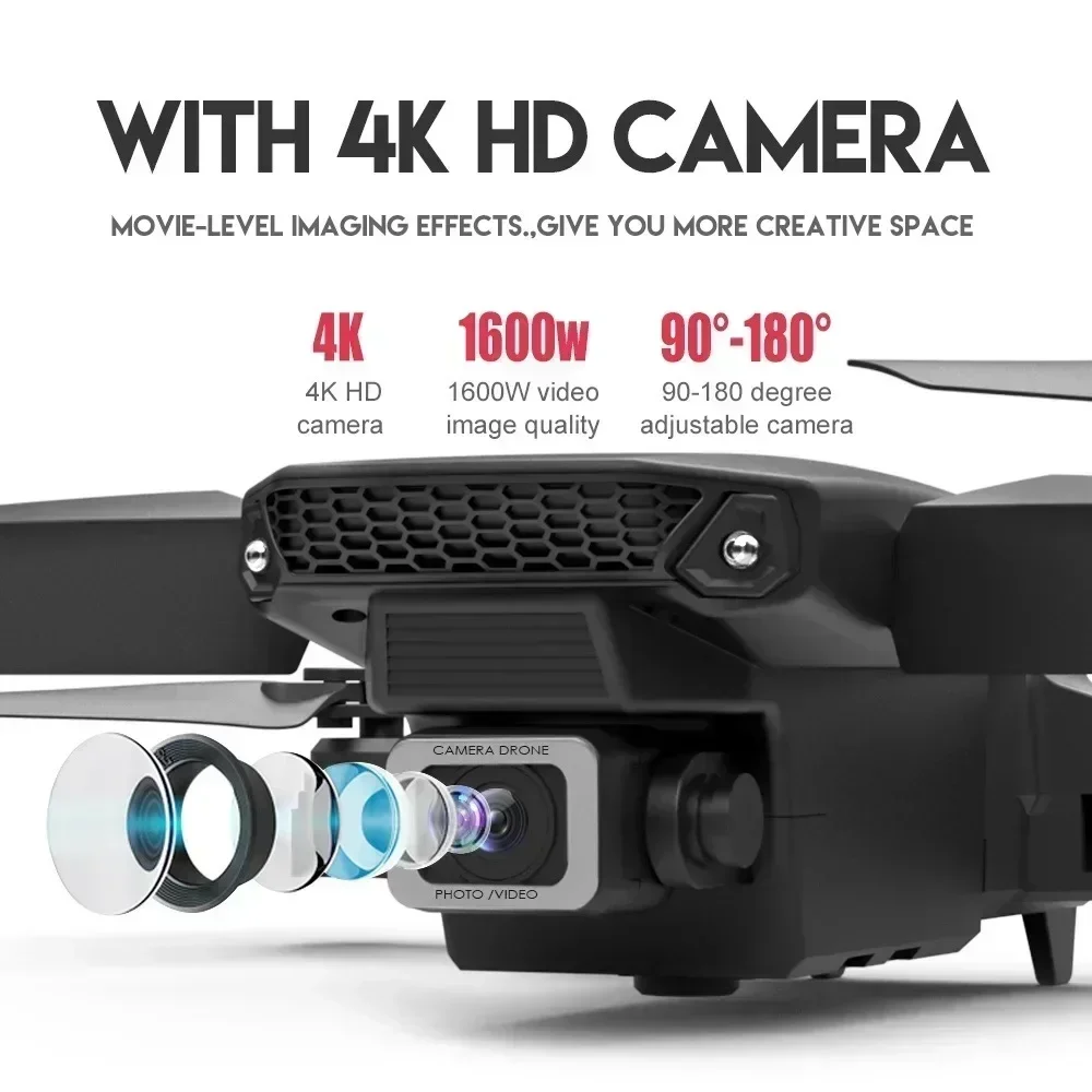 E88 Pro WIFI FPV Droneมุมกว้าง - Drone Rc Pro บทวิจารณ์และราคา