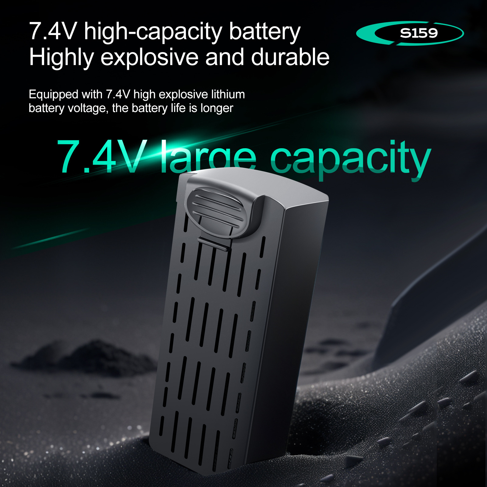 S159 แบตเตอรี่ 7.4V 2200mAH S1 - Lyzrc Drone บทวิจารณ์และราคา