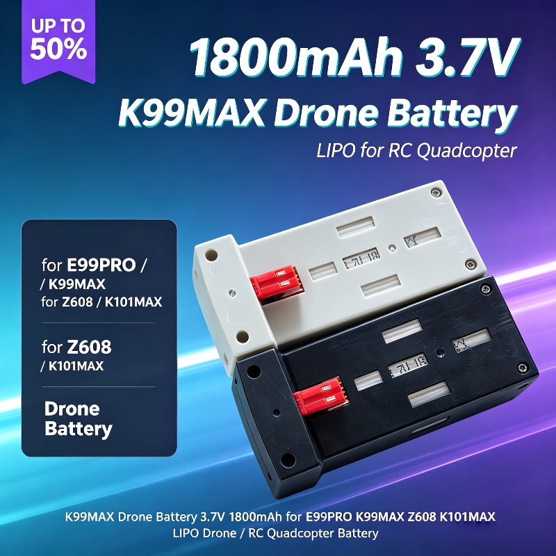 แบตเตอรี่โดรน K99MAX 3.7V 1800 - Drone Rc E99 Pro บทวิจารณ์และราคา
