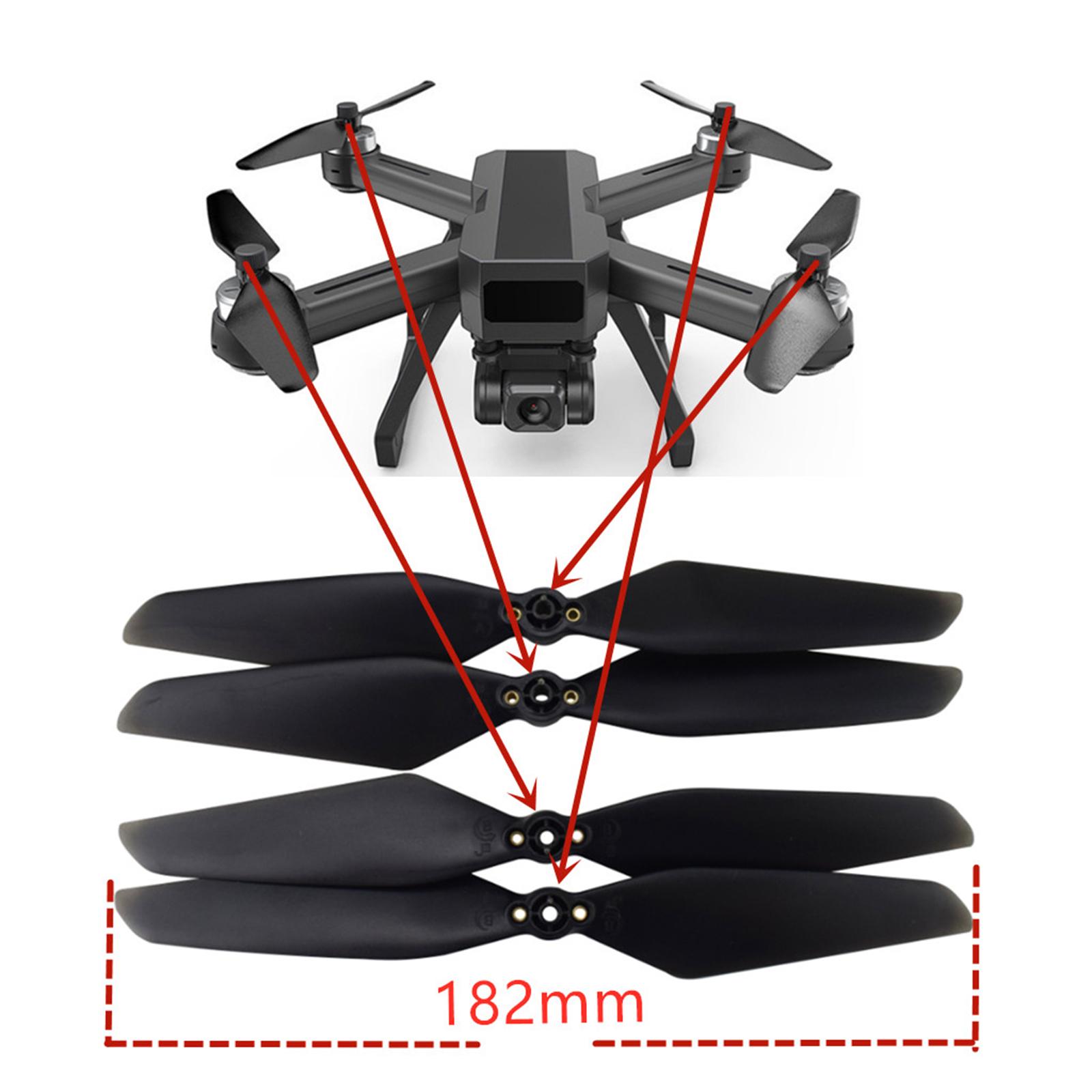 ใบพัดพลาสติกสีดำ อะไหล่ใบพัดสำ - Drone Mjx Rc บทวิจารณ์และราคา